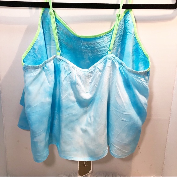 Leshop Blue Spaghetti Strap Cami Top NWT - Picture 4 of 6